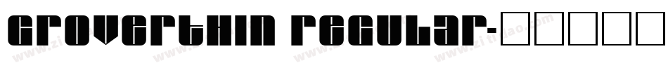 GroverThin Regular字体转换